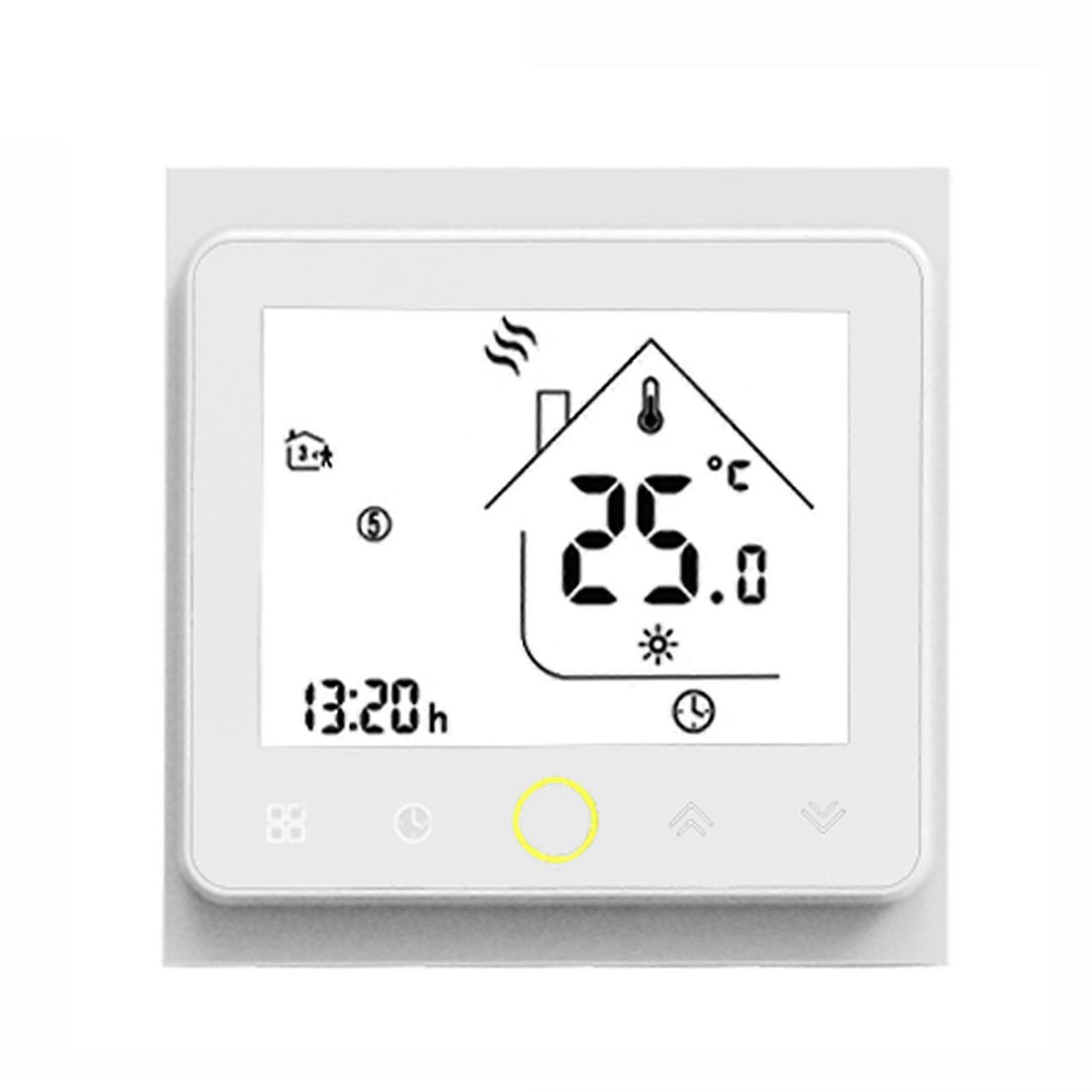 Smart Thermostat Intellight Temperature Controller 5a Water Floor Heating For Home No Wi-fi -- White