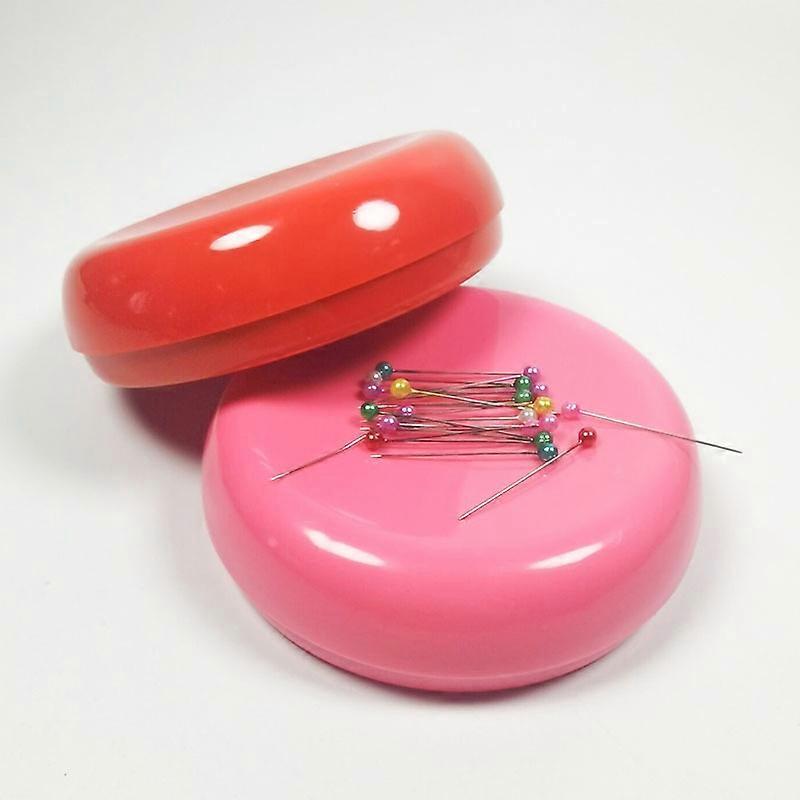4 Pieces Magnetic Sewing Pincushion Round