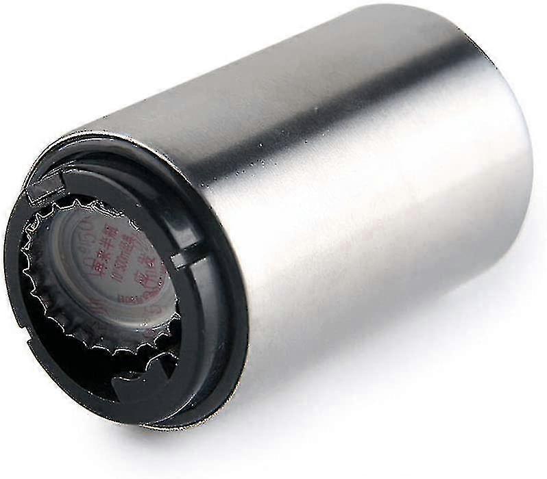 Automatic beer bottle opener stainless steel opens bottles in hal