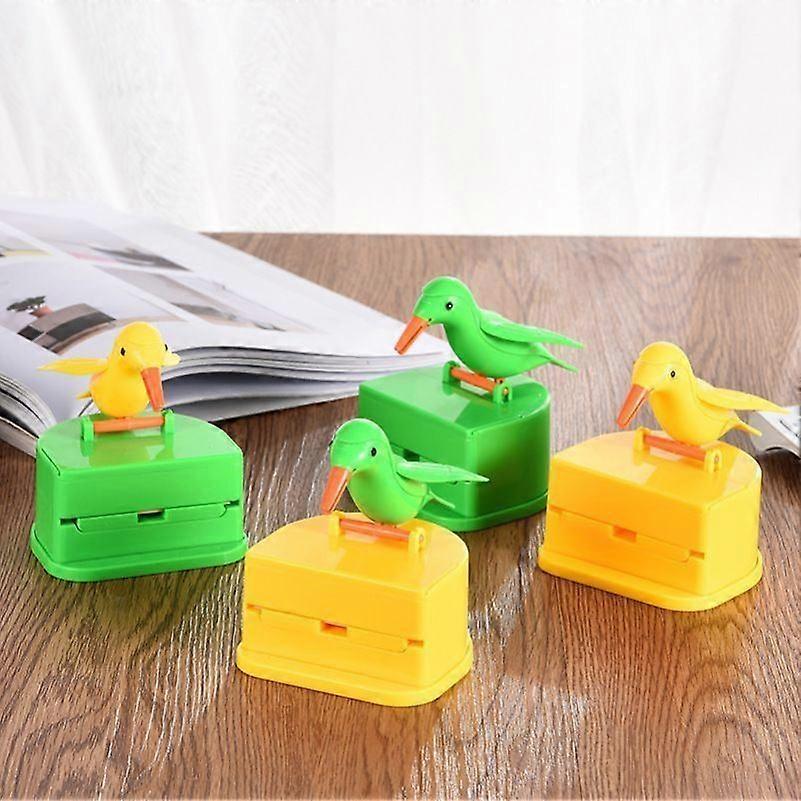 4pcs Bird Shape Automatic Toothpick Dispenser for Home Table Party Hotel Restaurant
