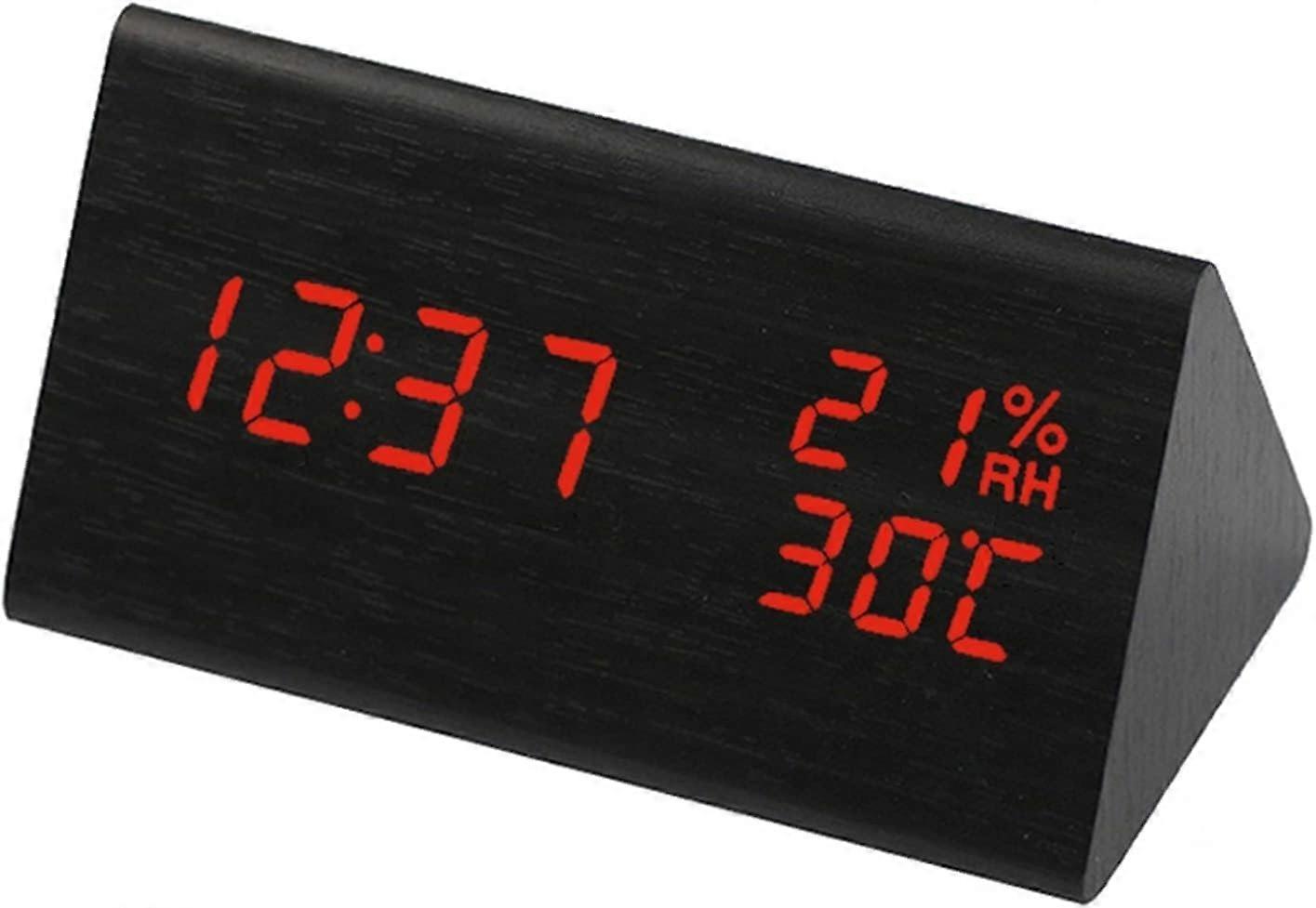 LED Digital Clock Alarm Clock Table Sound Control Electronic Clock Desktop Digital Clock