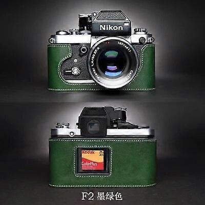 handwork Photo Camera leather cowhide Bag Body BOX Case For Nikon F2A FA F F2 F2AS body Protective sleeve box base