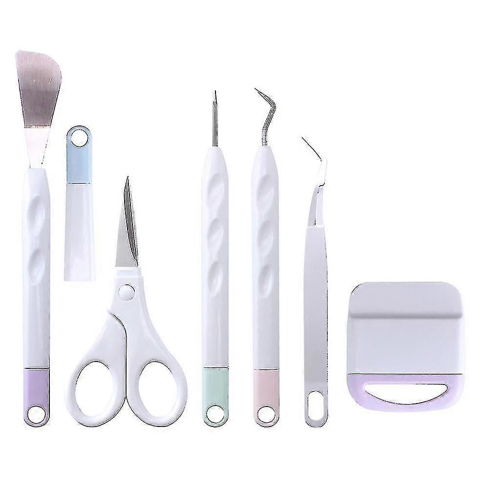 6pcs Vinyl Weeding Tool Kit With Weeder Tweezer For Diy Crafts Plotter Tool
