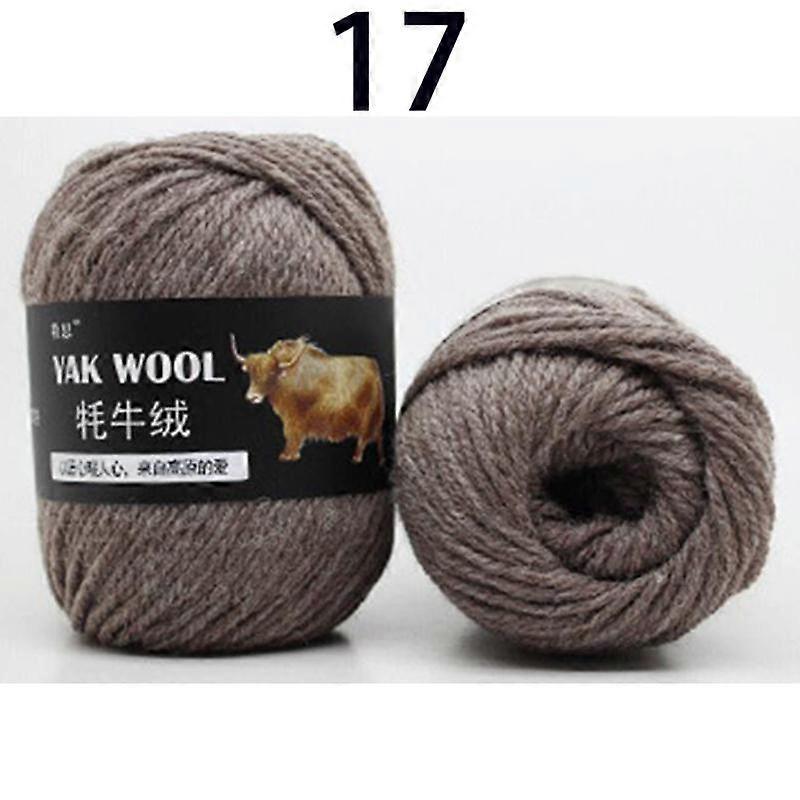 Multi-colour Yak Wool Yarn Stick Needle Knitting Scarf Jacket Thread Hand Knitting Medium Thick Thread Soft Woolen Threads