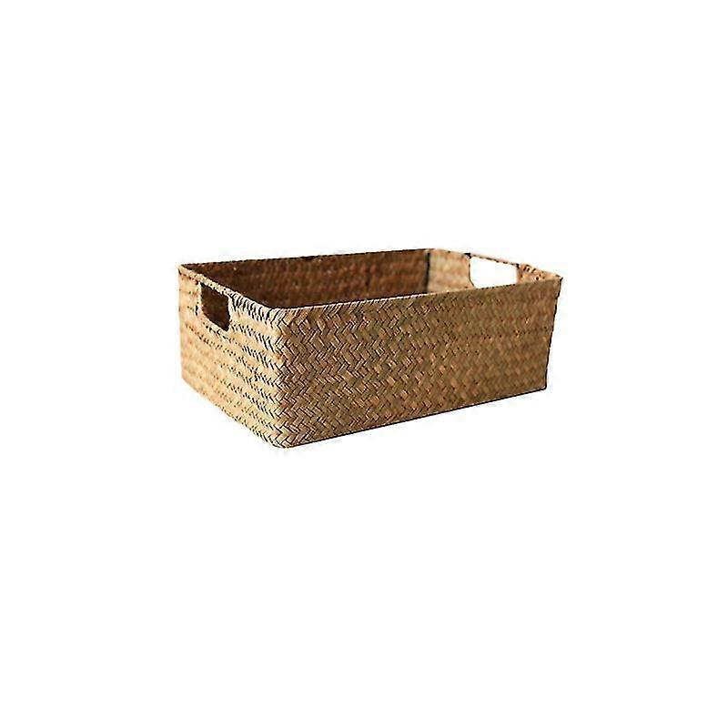 Cesto retangular retangular rattan wicker de armazenamento de frutas
