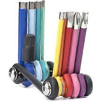 Folding Hexagon Wrench Set Screwdriver Multi-function Plum Blossom Extended Inner Hexagon Universal Wrench Tool Hand, Multi-function Folding Wrenchcol