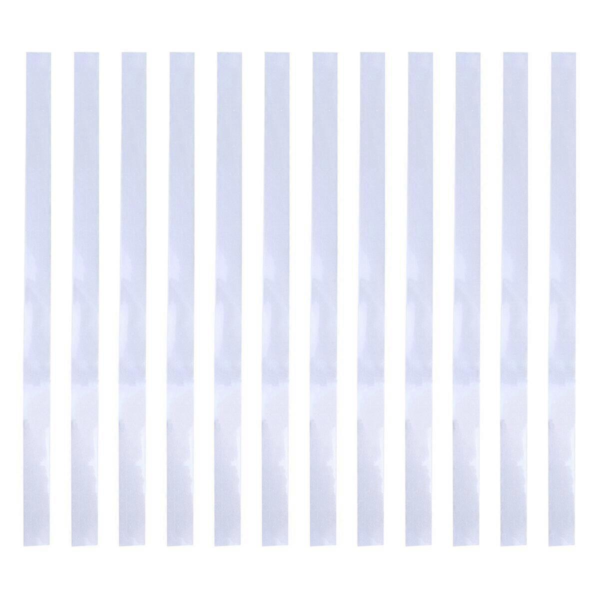 12pcs Reflective Tape Strips for Digital Photo Tachometers Speedometer Reflective Stickers Papers (Silver)