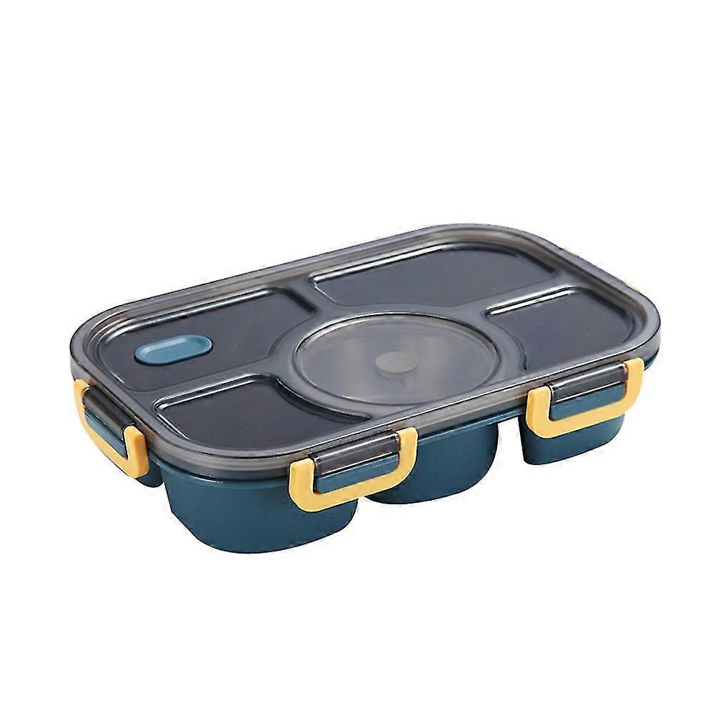 Bento Lunch Box,5-Compartment Food Container with Salad Bowl,Leakproof Salad Lunch Containers for O