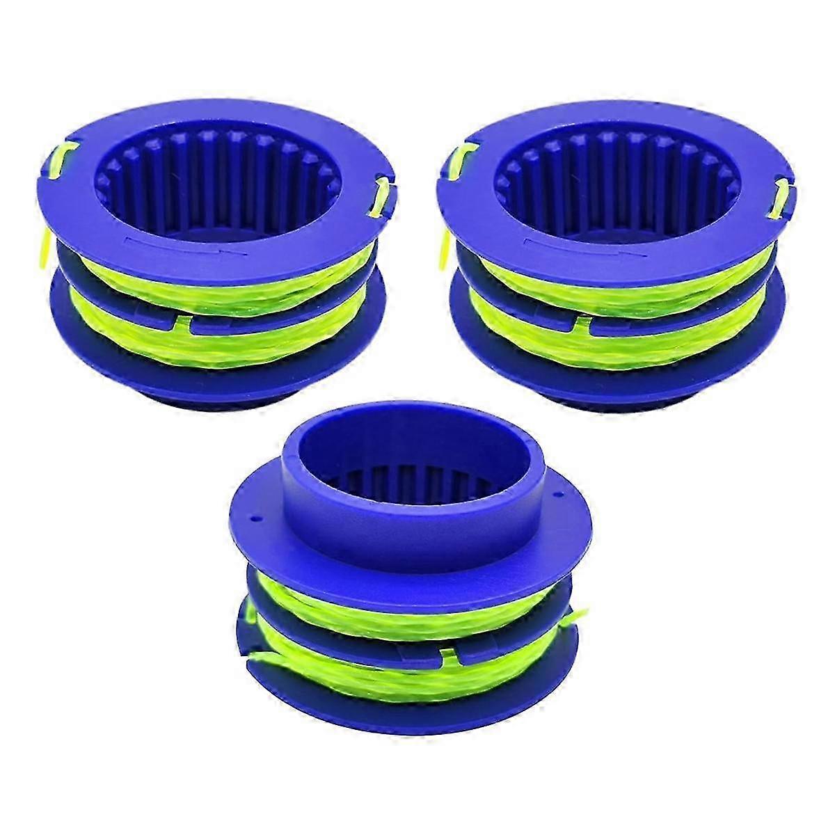 124-03 Spooled Trimmer Line 0.080-in 20Ft 3-Pack,for 24-Volt Max Weed String Trimmer,Dual-Line Spoo