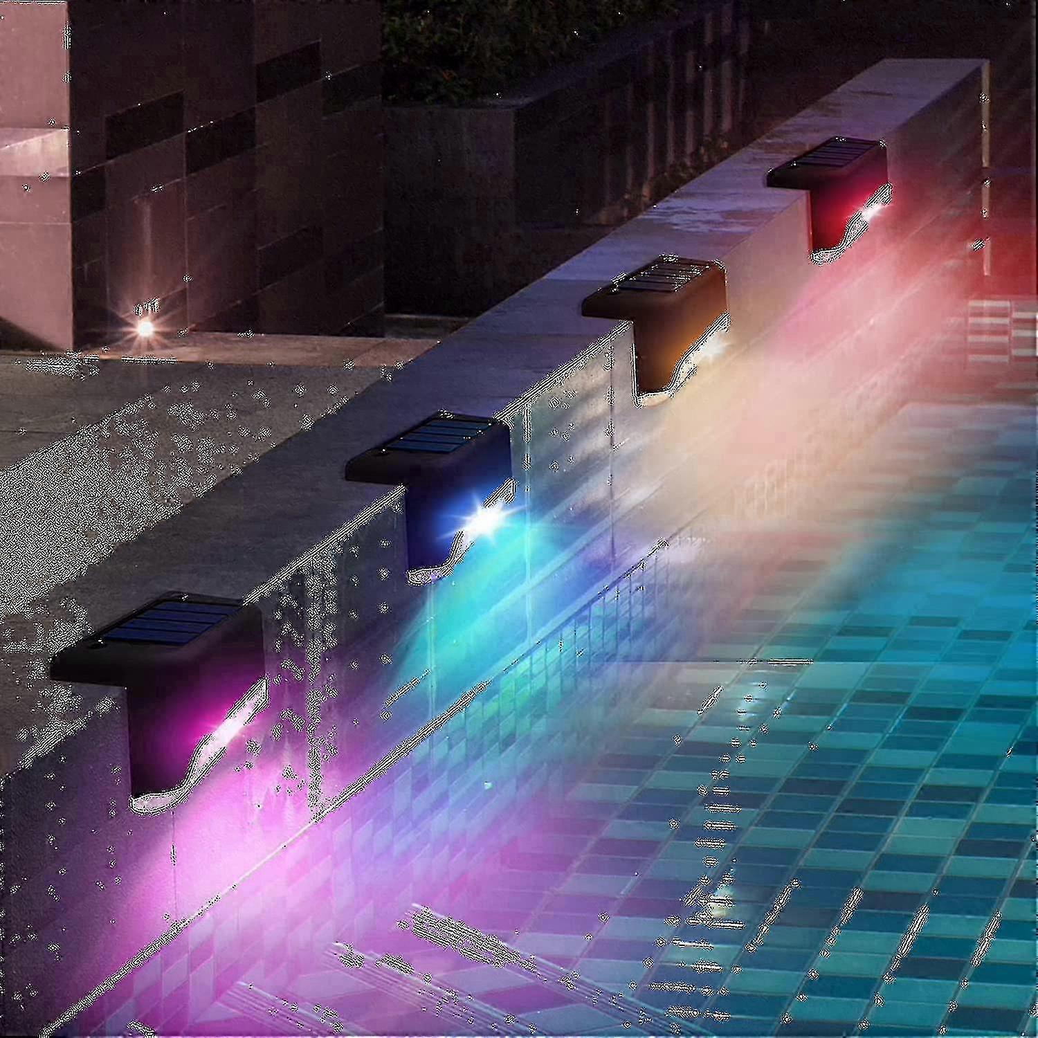 Solar Pool Side S 4-pack ,swimming Pool Accessories S, Outdoor Led Deck S