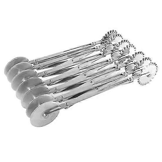 Dough Divider Stretchable Reusable Round Safe 2 Heads 3/5/7 Wheels Quickly Slice Pasta Wheel for Kitchen