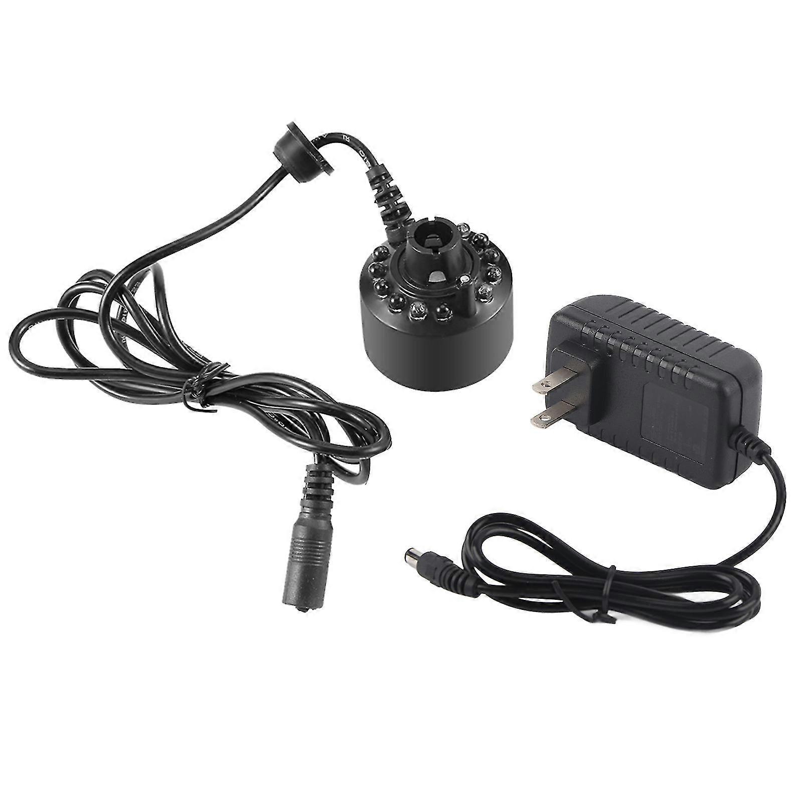 12LED Colorful Mist Maker for Water Fountain Pond - US Plug