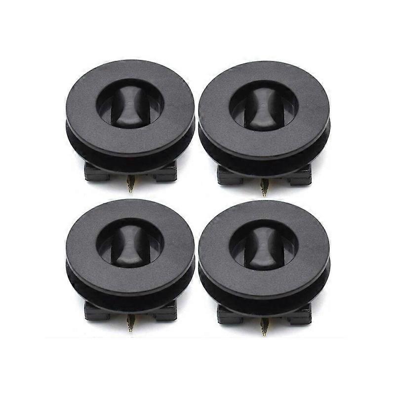 4x Universal Car New Floor Mounting Points Carpet Mat Mats Clips Fixing Grip Clamps Black Anti-Slip Floor Holders Sleeves