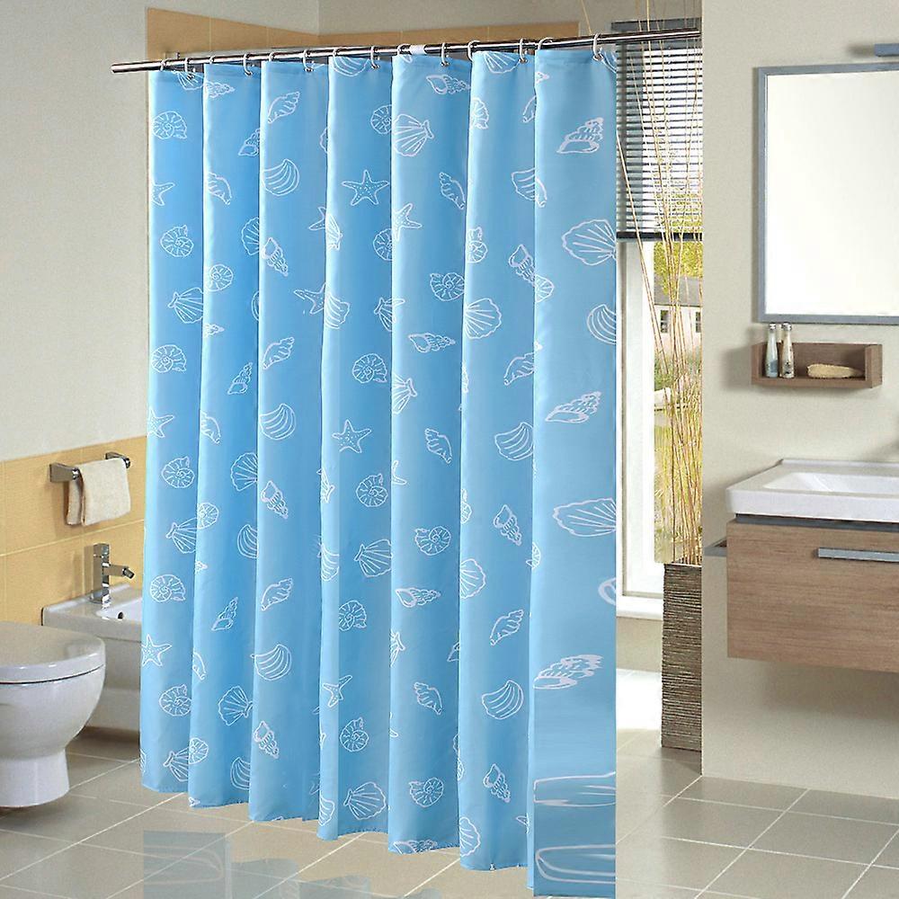 Mediterranean Thickened Waterproof Polyester Shower Curtain 180*180cm