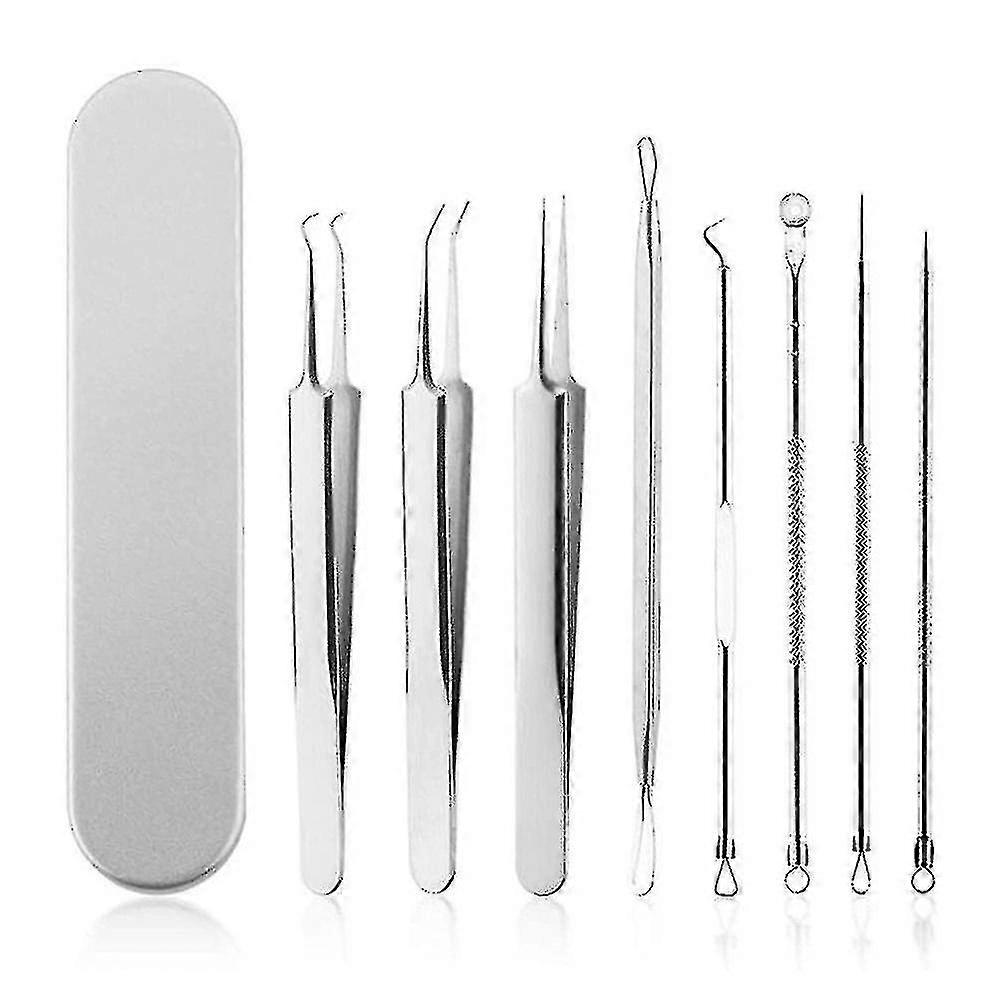 8 Piece Makeup Tools Set, Include Eyebrow And Eyelash Extension Tweezers, Acne Needles, Etc. A  Y