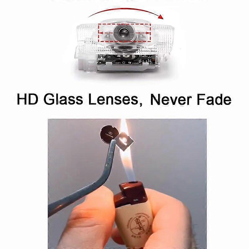 עבור לקסוס LS / ES / IS / LX / RX / GS / GX / LC / RC / UX LED מכונית דלת אור לוגו מקרן לייזר מנורת אור אור קבלת פנים מנורת צל אביזרים לרכב