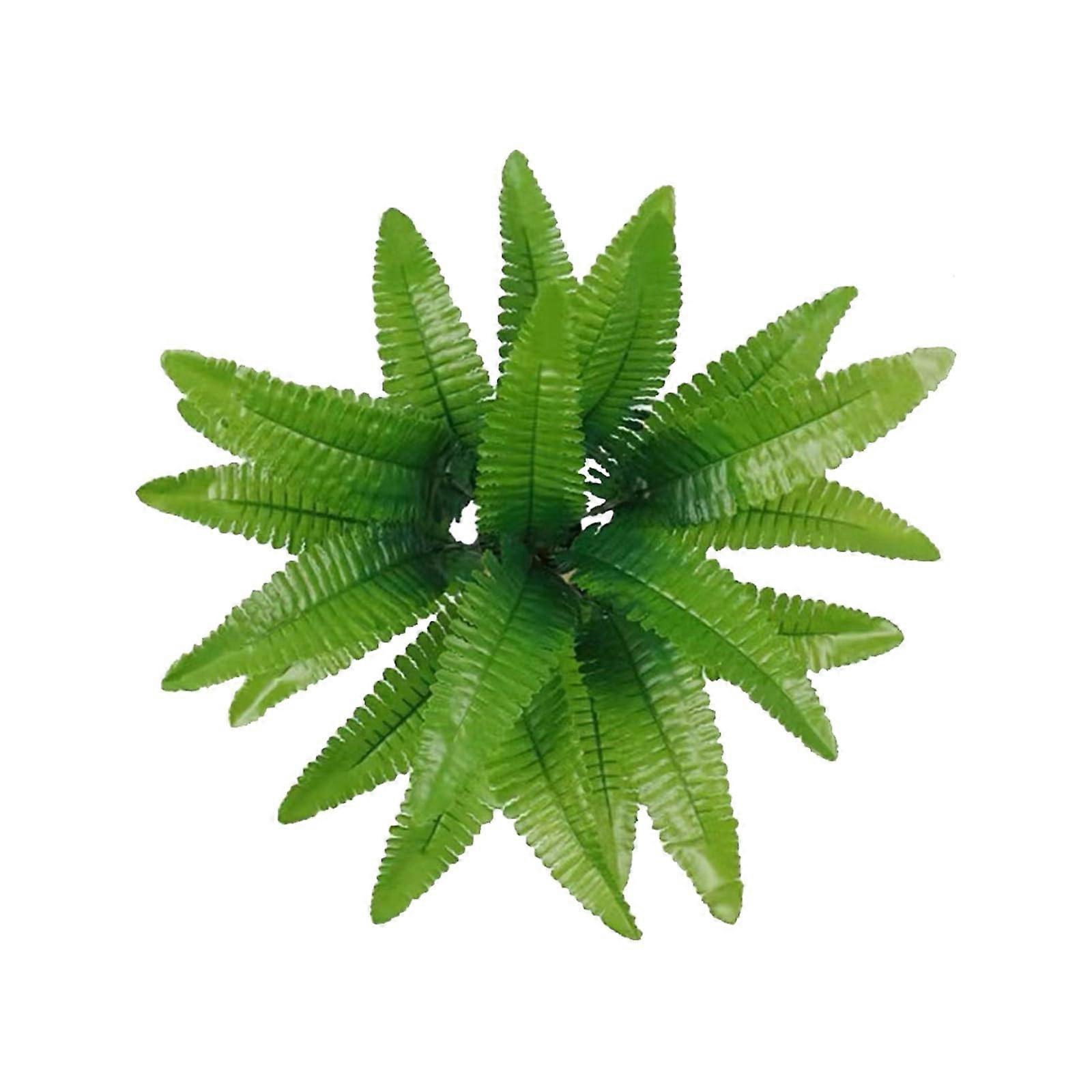 Lifelike Boston Fern Plant, UV Resistant Faux Greenery, No Folding Needed