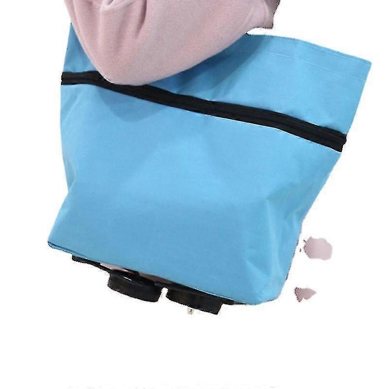 Dianshaoa Folding Bag With Wheels Ty Foldable Rolling Ty