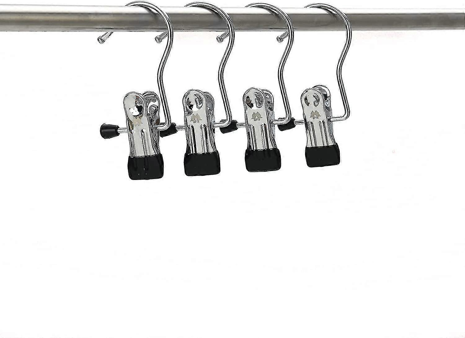 Boot Hangers For Closet, Boot Clips Hooks For Hanging Boots, Metal Hanger Clips, Chrome, 4 Pack