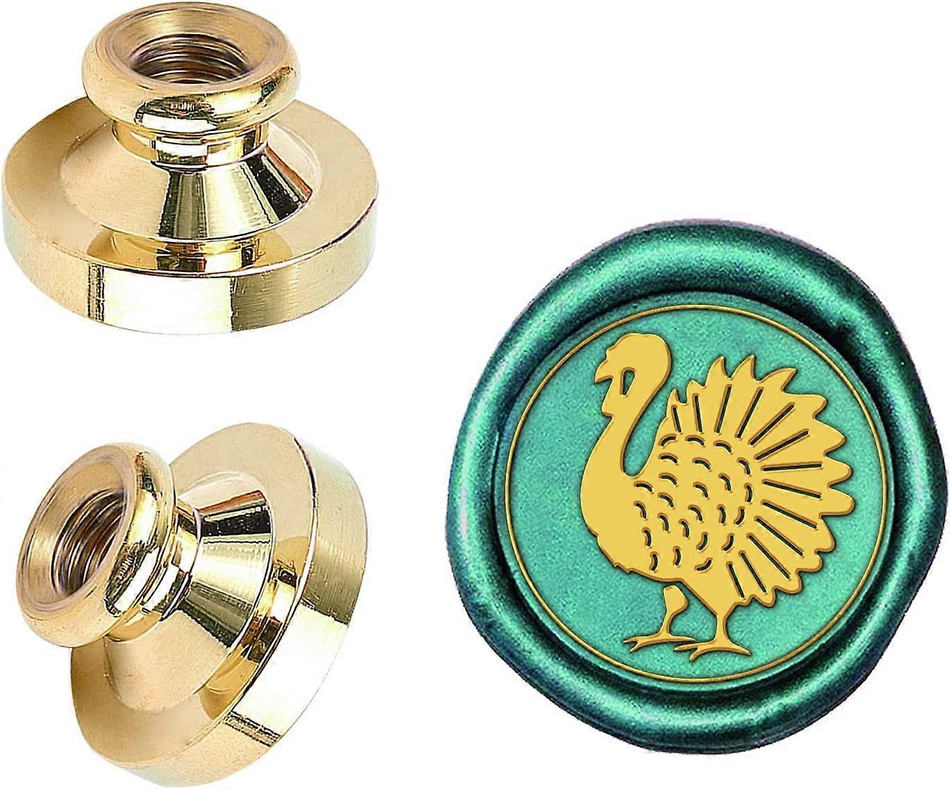 Wax Seal Stamp Head Arrogant Turkey Pattern Retro Brass Sealing Stamp Head Only for Invitation Envelope Sealing Greeting Card Gift Wrapping Wine Packa