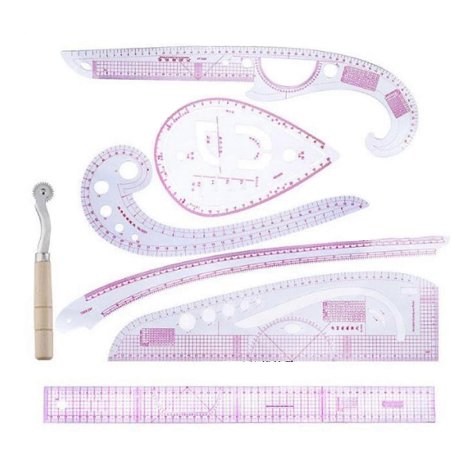 Clothing Measuring Ruler Set - 7pcs Sewing Curve Ruler for DIY Designer Pattern Maker and Tailor
