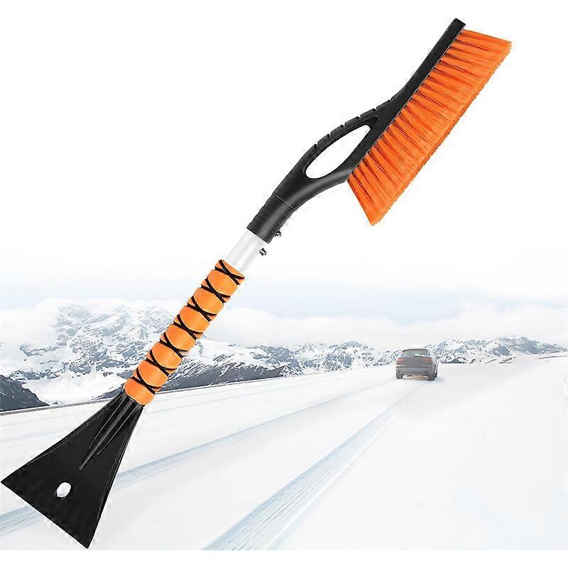 27'' Snow Brush Detachable Ice Scraper for Car Windshield with Foam Grip