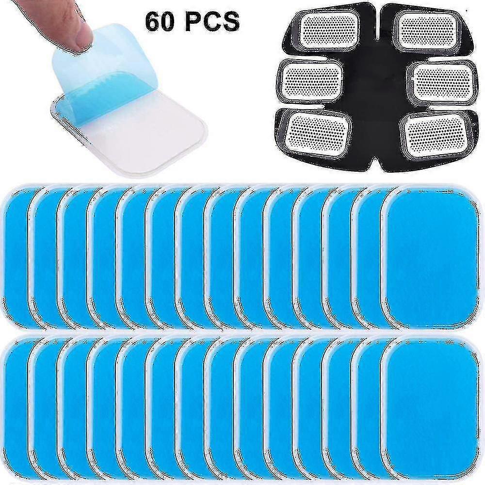 60pcs Gel Sheets Gel Pad, Abs Trainer Replacement Gel Sheet Abdominal