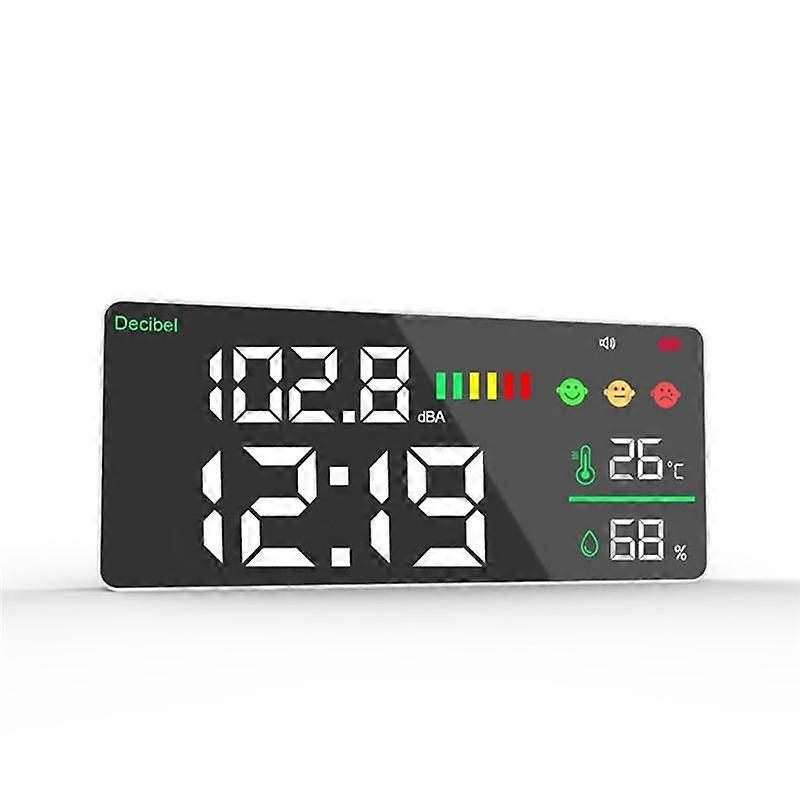 Rechargeable Digital Sound Level Meter Noise Decibel Measuring Meter Range From 1-95Dba Wall-Mounte