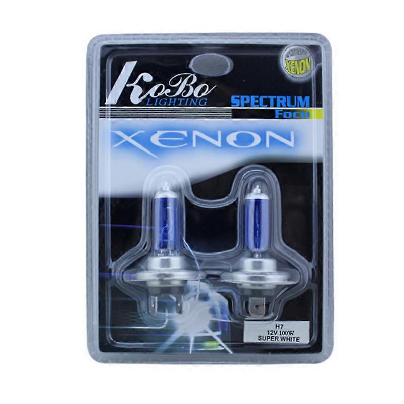 2x H7 Xenon Halogen Car Headlight light Kit 5000K 12V 100W Auto Replacement light
