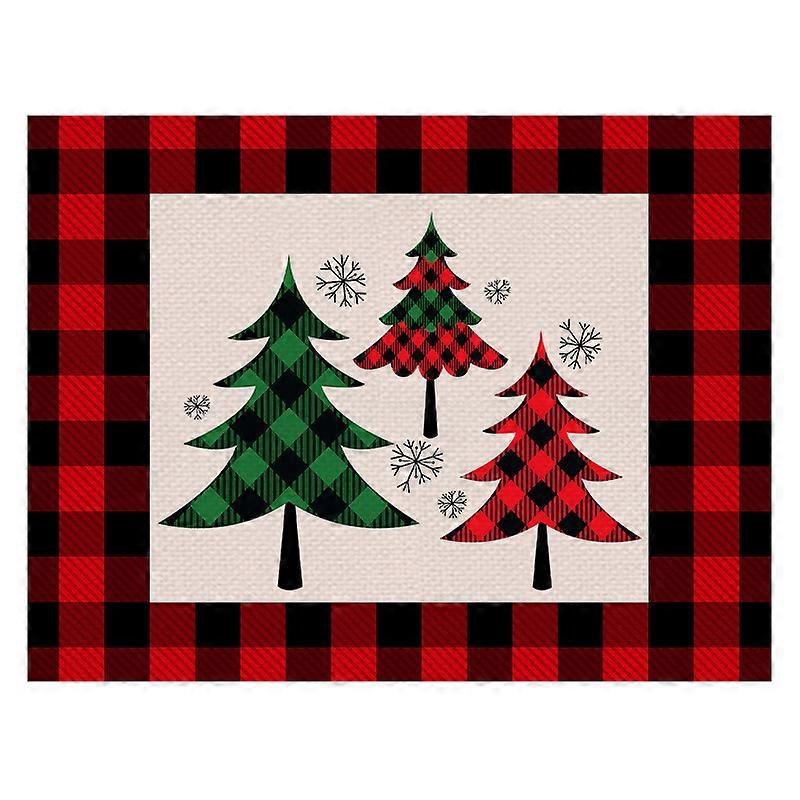 Checkered Placemat For Holiday Dining Decor