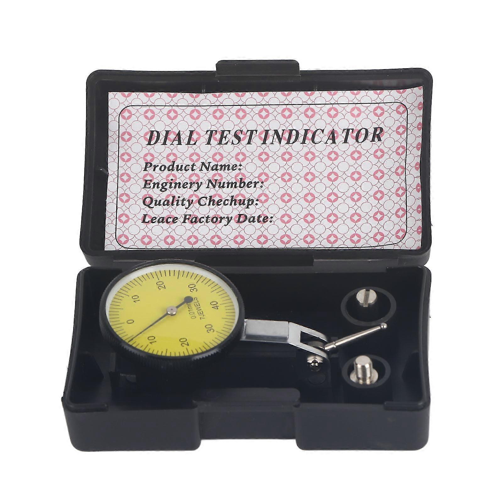 Precision 0.01mm Dial Test Indicator Precision Instrument Set with Clamp and Case