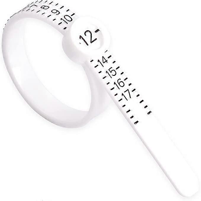 Ring Sizer Measuring Tool Reusable Finger Size Gauge Jewelry Sizing Tool 1-17 Usa Rings Size (white)