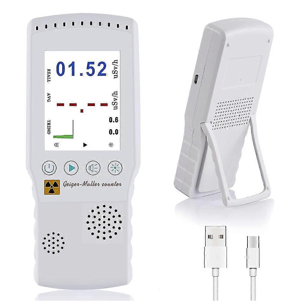 Geiger Counter Nuclear Radiation Detector, 0.01 Usv/h,dosimeter Monitor Nuclear Digital Meter