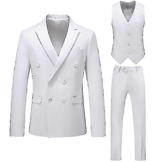 メンズスーツ ビジネスカジュアル 3点スーツ ブレザーパンツベスト