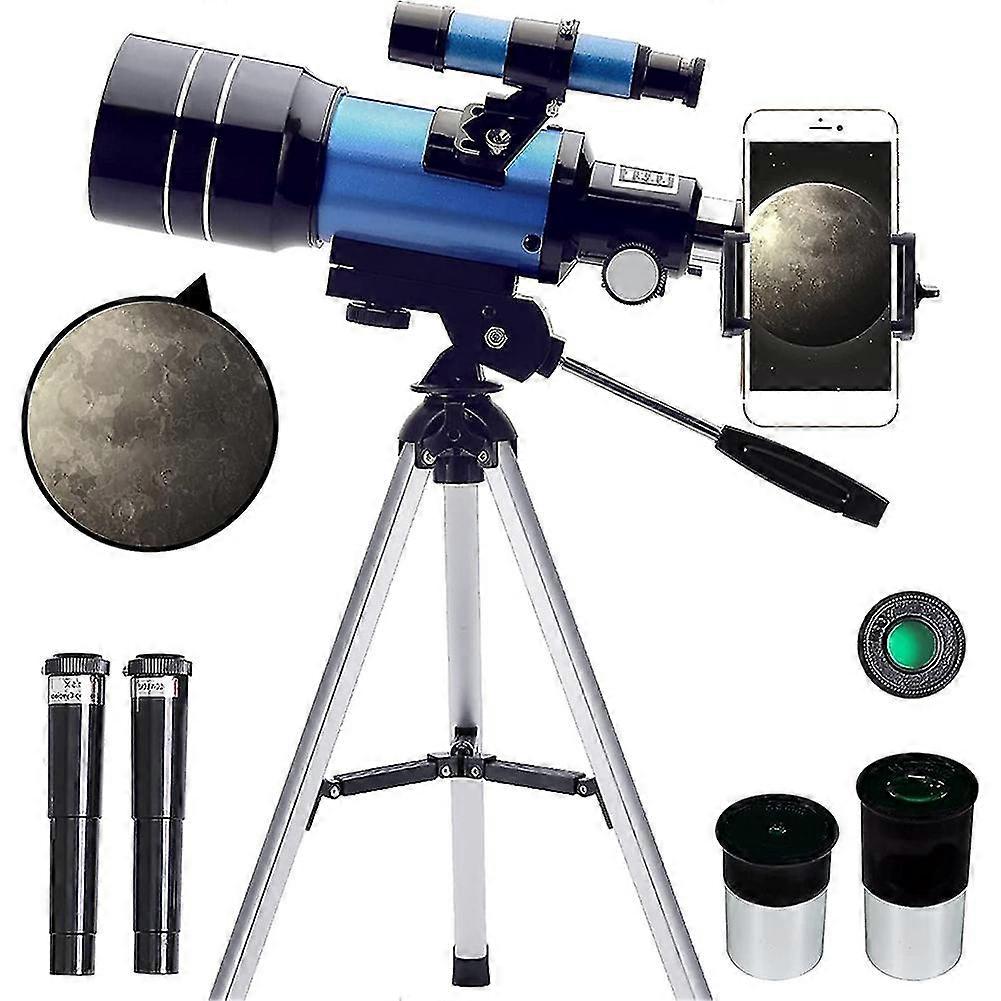 Telescope For Adults & Kids,70mm Aperture Portable Refractor Telescopes For Beginners