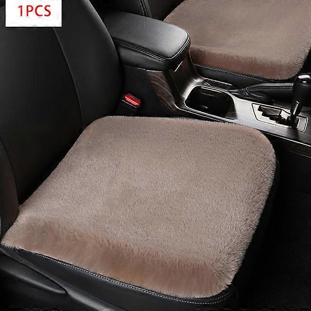 Car Seat Cushion Winter Rabbit Plush Seat Cushion Single Piece Square Cushion Without Backrest Thermal Cotton Cushion