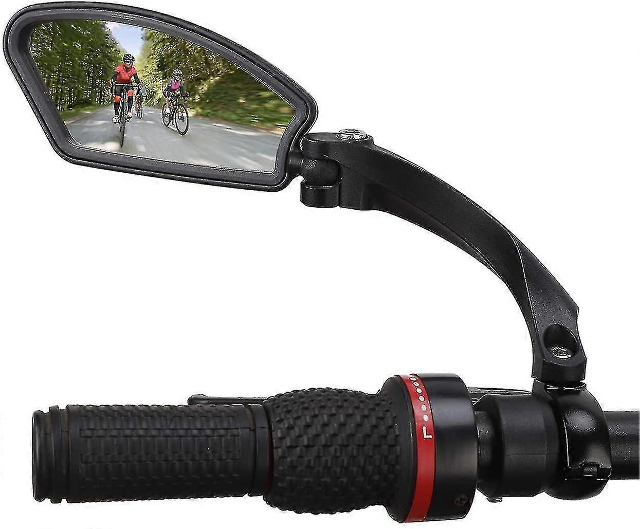 Stainless Steel Lens Bar Bike Mirror, Rear View Mirror, Left