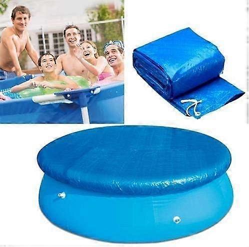 183cm Diameter Pool Covers,Round Swimming Pool Protection Cover with Rope Ties,Durable Windproof Dustproof Tarpaulin for Round Above Ground Pools