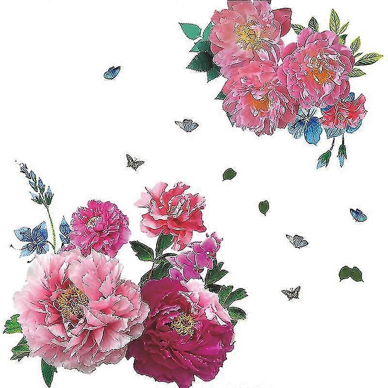 1 Set Flora Butterfly Wall Decals