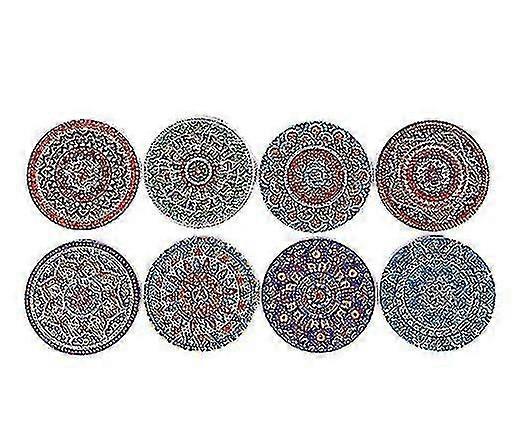 8 قطع الماس اللوحة الوقايات مع حامل ، دي ماندالا الوقايات الماس مجموعات اللوحة للمبتدئين الكبار