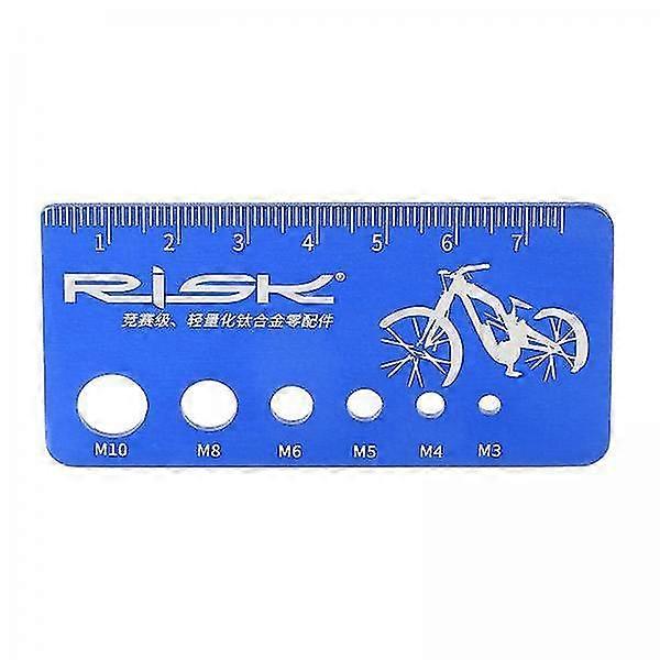 4xbolt & schroef meter diameter, lengte & schroefdraad metrische checker maat tool kit