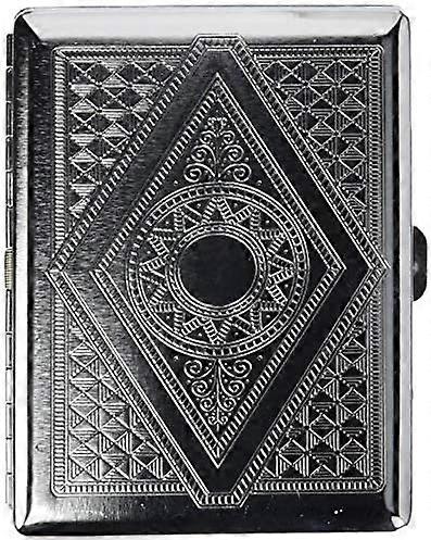 Retro Cigarette Case Victorian Style Metal Holder for Regular