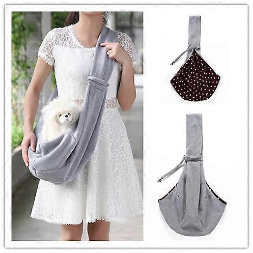 Portable Folding One Shoulder Cat Pet Backpackgrey