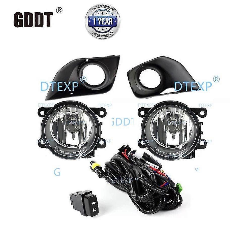 6 Pcs Kit 2015-2020 Fog Lamp Set for ASX RVR GA Front Fog Lights for Outlander Sport RVR 8321A717 with Bulbs Wire and Switch