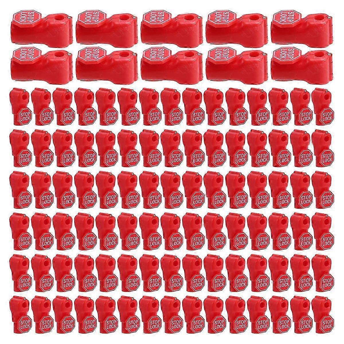 100 قطعة 6 مللي متر أقفال بلاستيكية مضادة للسرقة فتح جهاز البيع بالتجزئة متجر سوبر ماركت الوتد هوك وقف قفل قفل هوك Pegboard