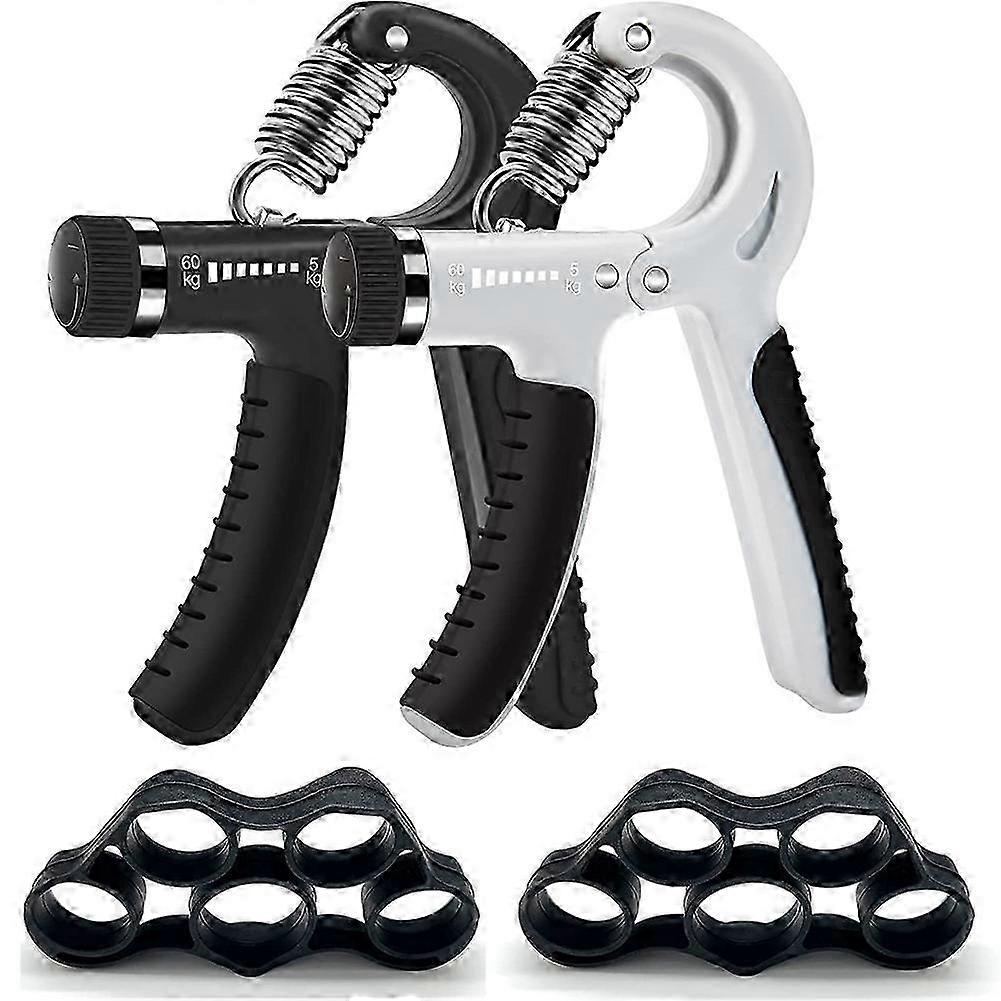 Grip Strength Trainer, antislip grepen siliconen vingertrainer, handgreepversteviger, instelbare weerstand 11-132 lbs