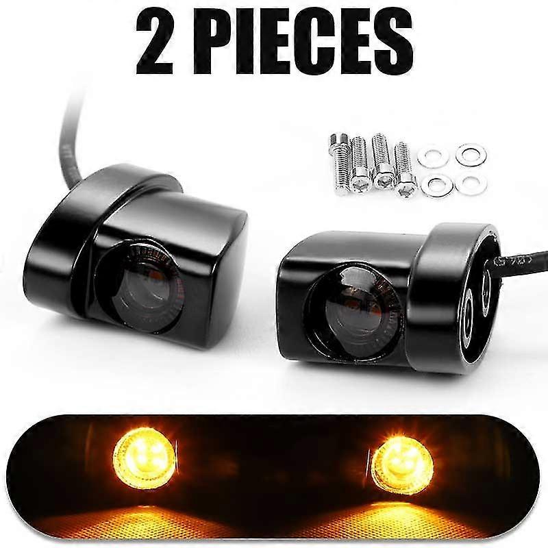 Motorcycle Rear Turn Signal Lamp Fender Struts Led Turn Signals 12v Amber Flashing Blinker Light Indicator Lamp For Herlay