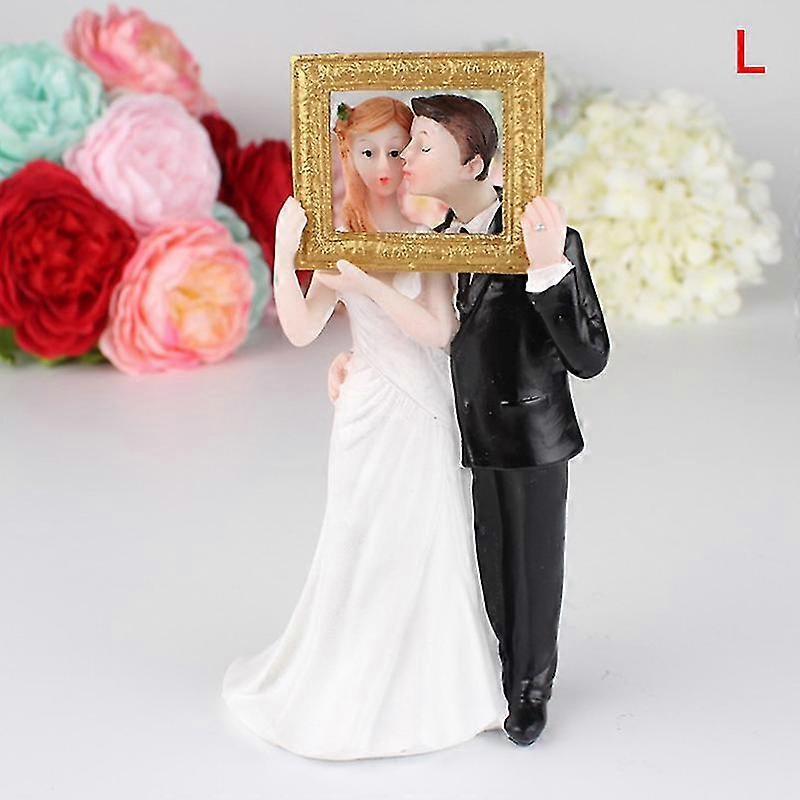 12 stijl mode kunsthars bruid & bruidegom beeldje bruidstaart topper craft