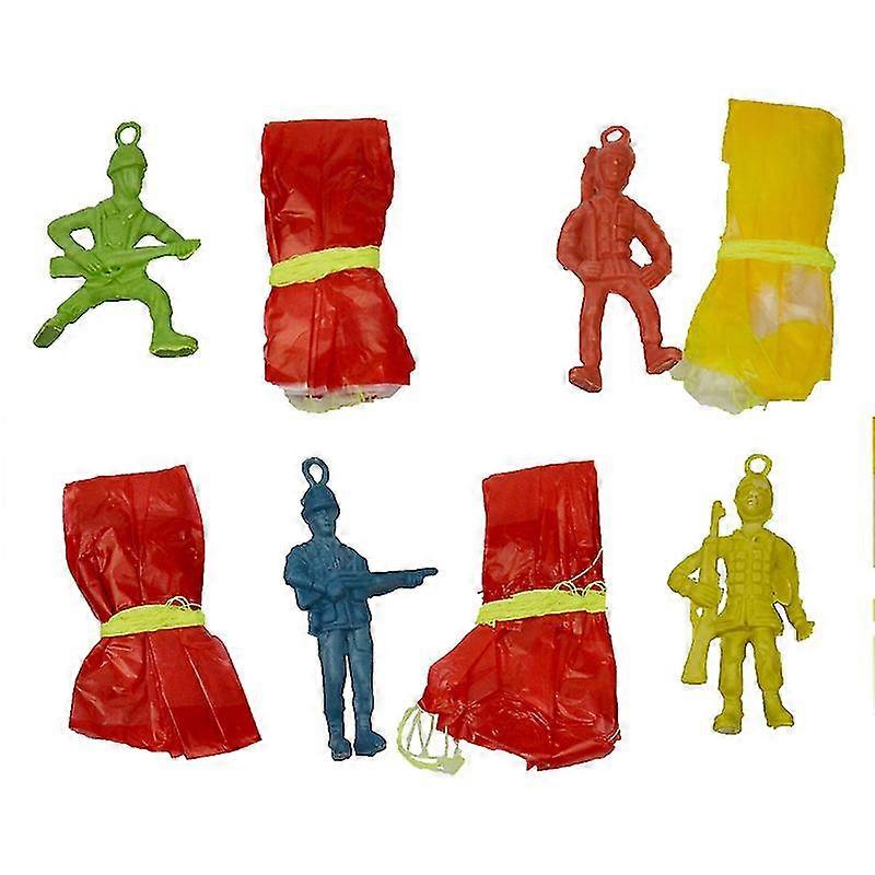 10 قطع اليد رمي مصغرة لعب جندي المظلة لعب الهواء المظليين رمي