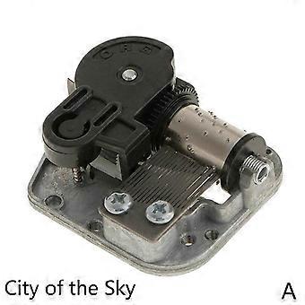 DIY Hand Crank Music Motor Mini Music Box Accessories Music Wind Up Toy Movement Play Set City of the Sky Meet